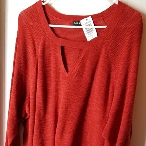 TORRID Red Tunic Size 4X